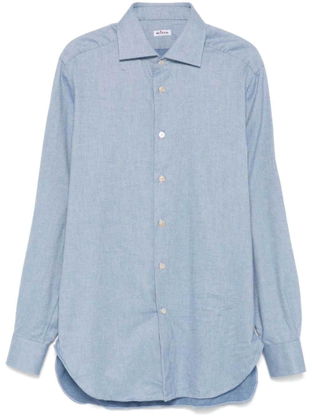 Kiton flannel shirt - Blue von Kiton