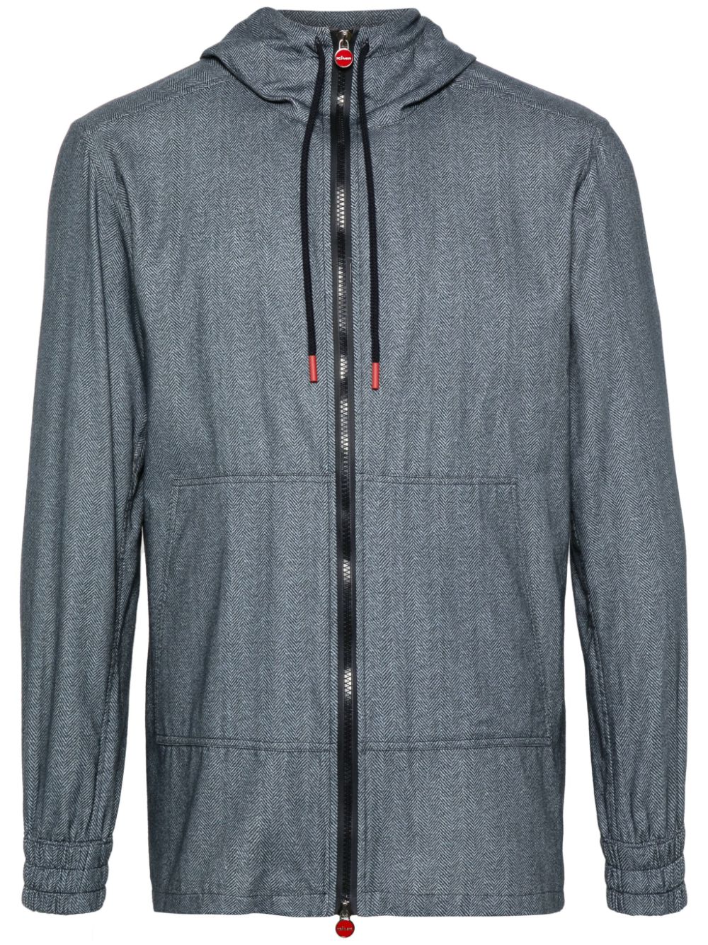 Kiton hooded flannel jacket - Blue von Kiton