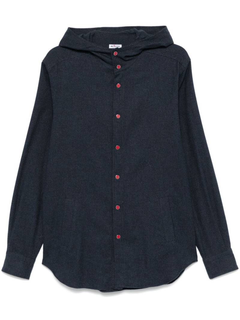 Kiton hooded shirt - Blue von Kiton