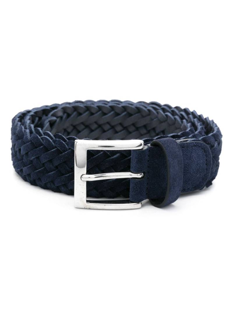 Kiton interwoven belt - Blue von Kiton