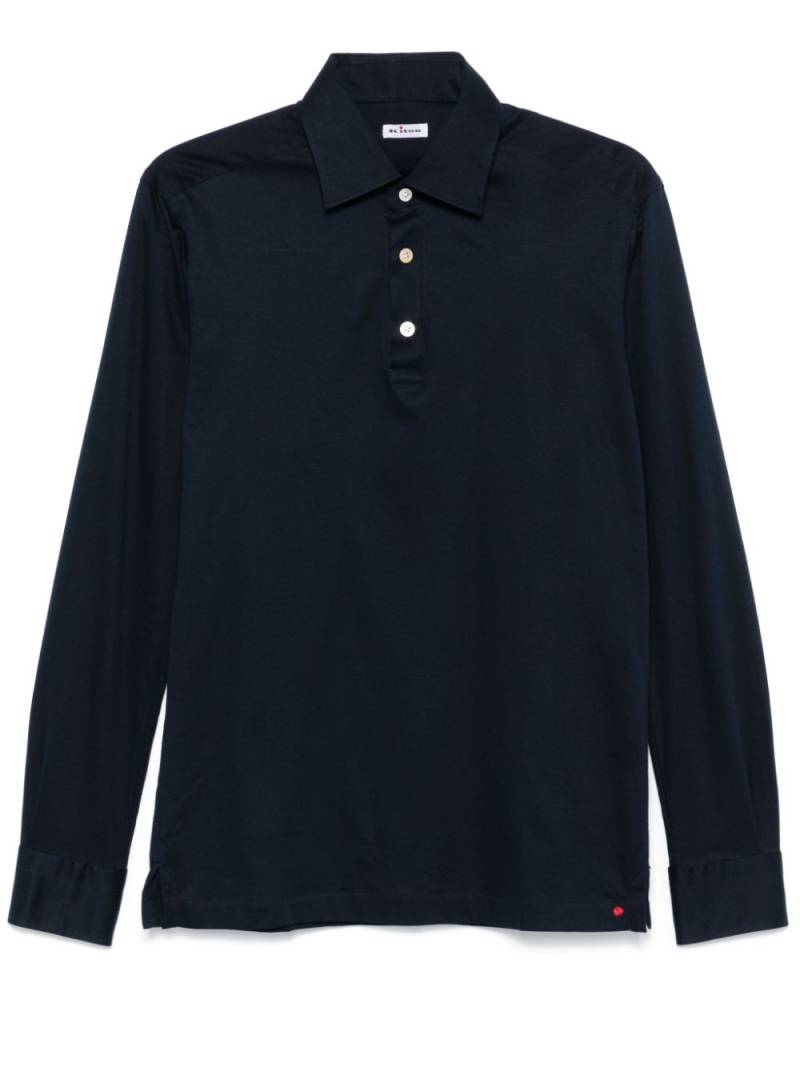 Kiton jersey polo shirt - Blue von Kiton