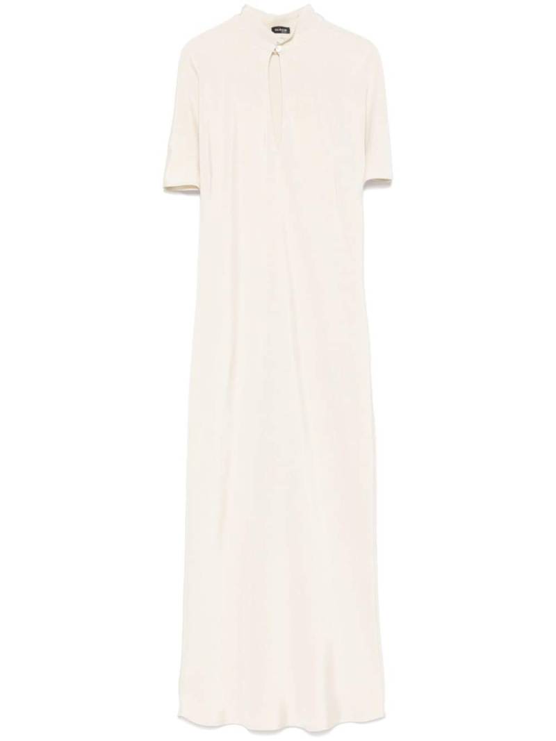 Kiton keyhole-neck midi dress - Neutrals von Kiton