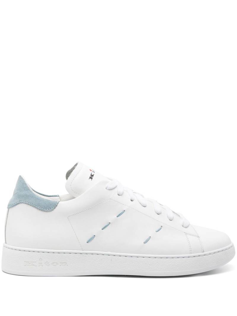 Kiton lace-up leather sneakers - White von Kiton