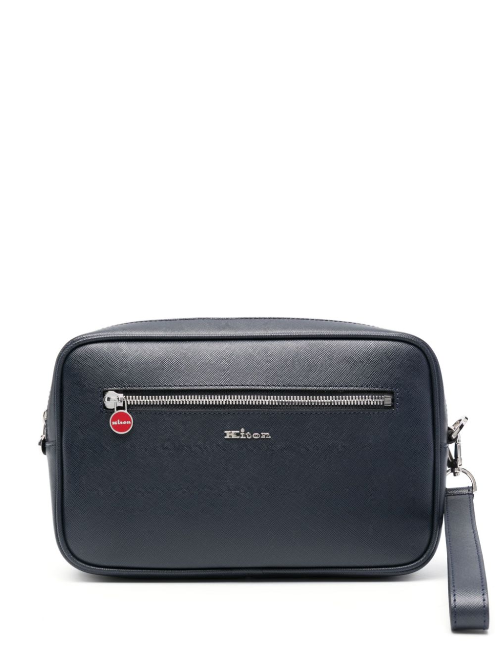 Kiton leather clutch bag - Blue von Kiton