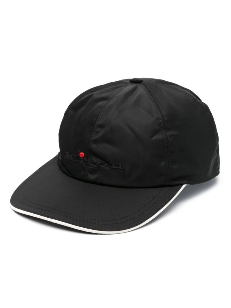 Kiton logo-embroidered cap - Black von Kiton