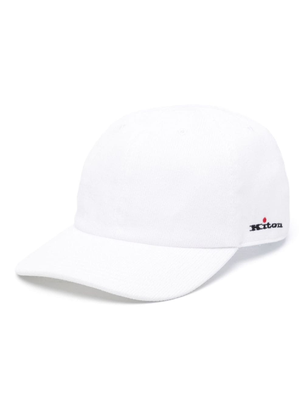 Kiton logo-embroidered knit cap - White von Kiton