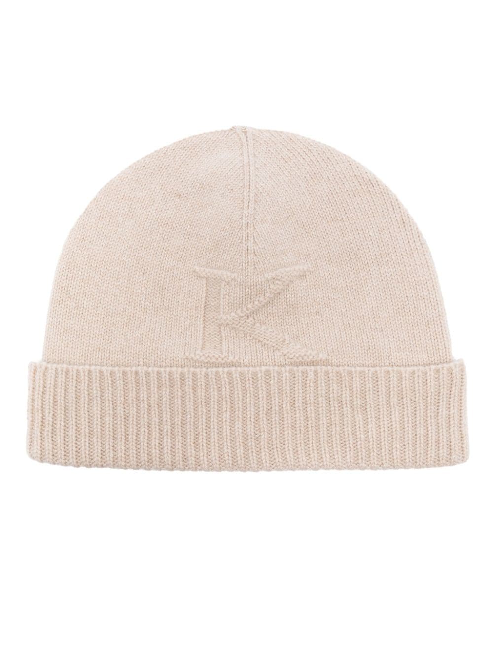 Kiton logo-intarsia beanie - Neutrals von Kiton