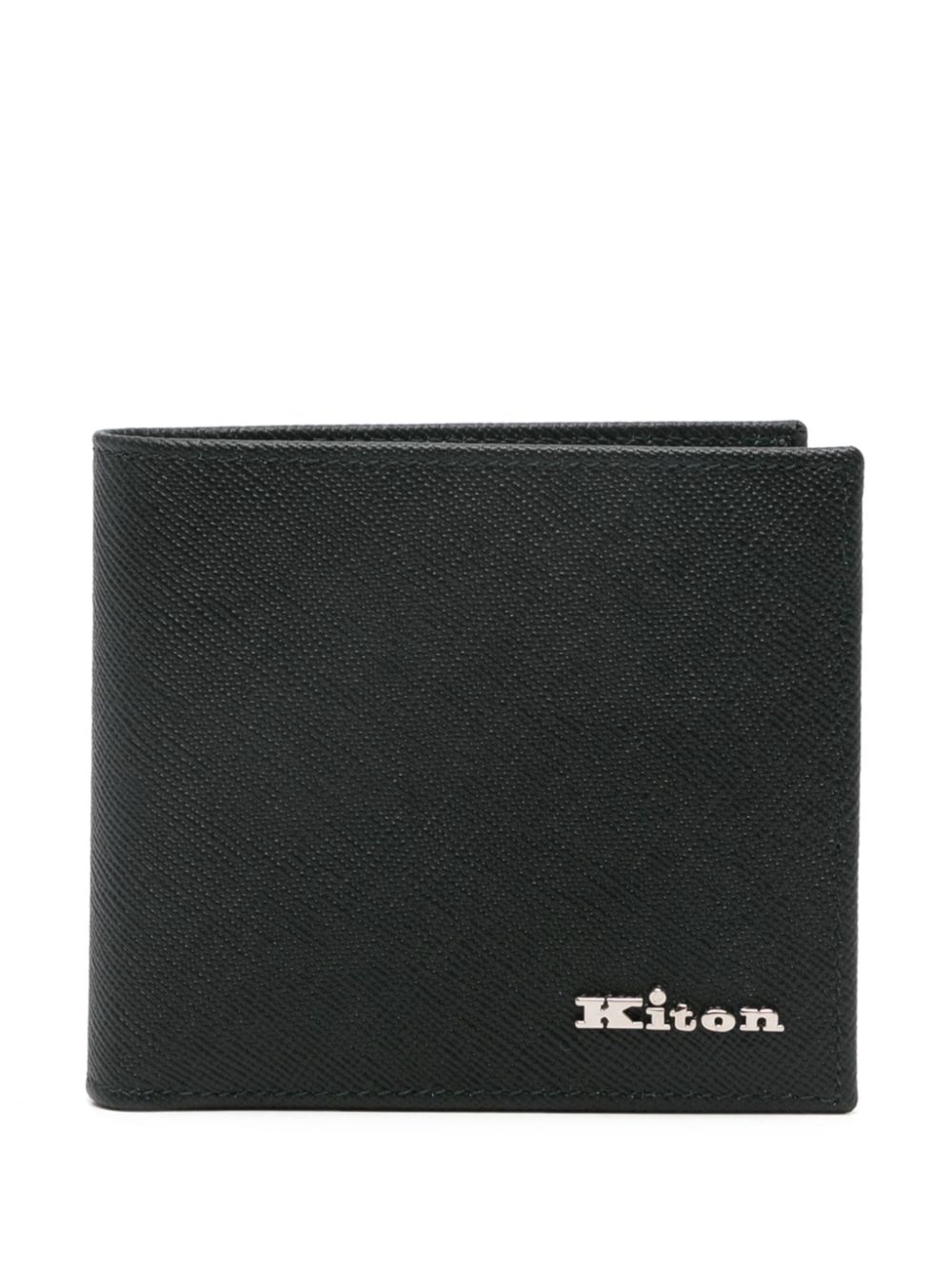 Kiton logo-lettering wallet - Green von Kiton