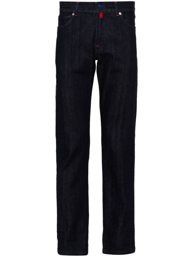 Kiton logo-patch jeans - Blue von Kiton