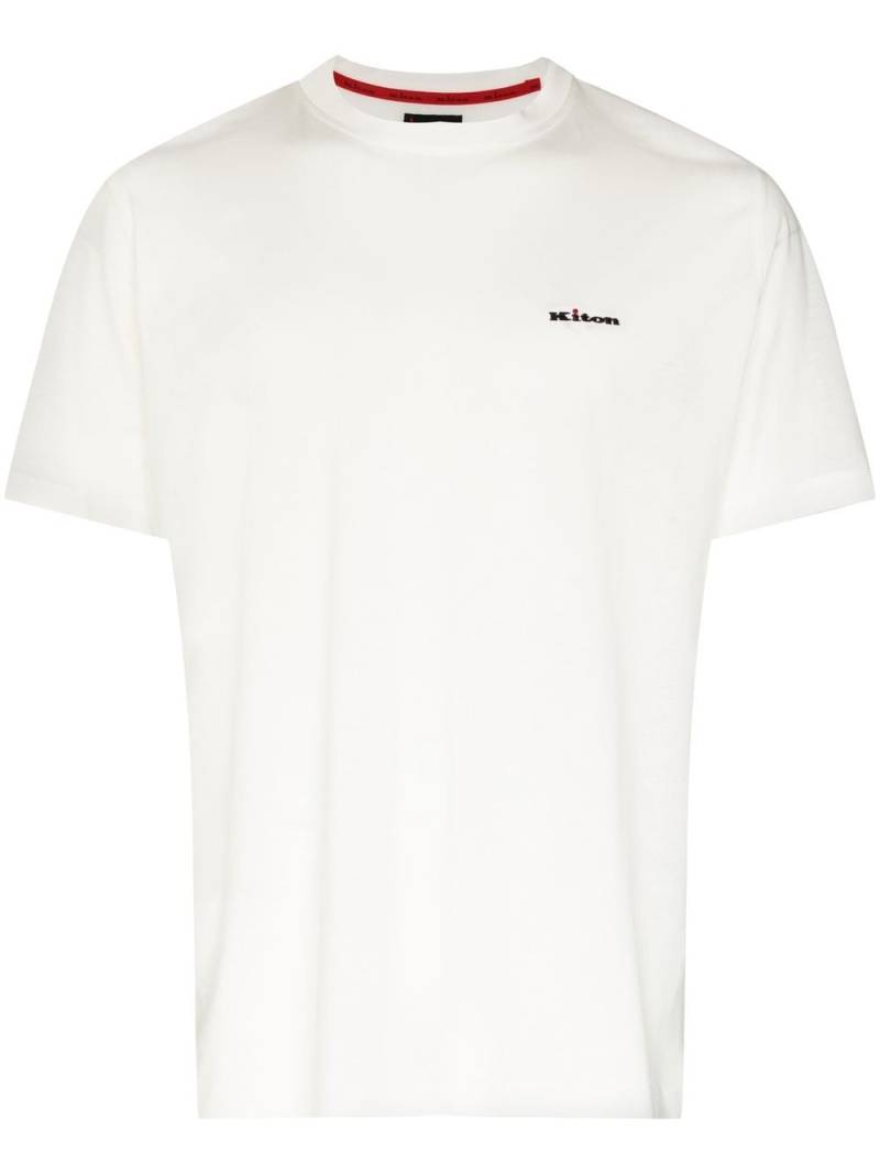 Kiton logo-print T-shirt - White von Kiton