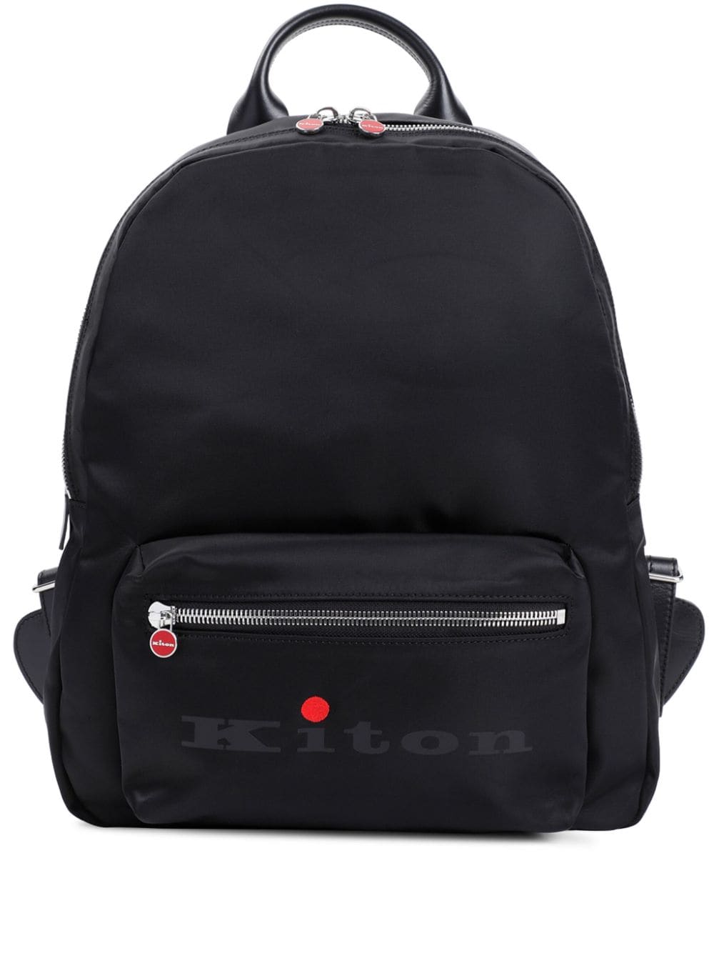 Kiton logo-print backpack - Black von Kiton