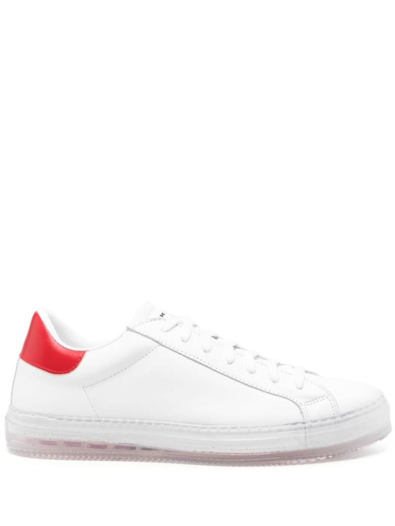 Kiton logo-print leather sneakers - White von Kiton