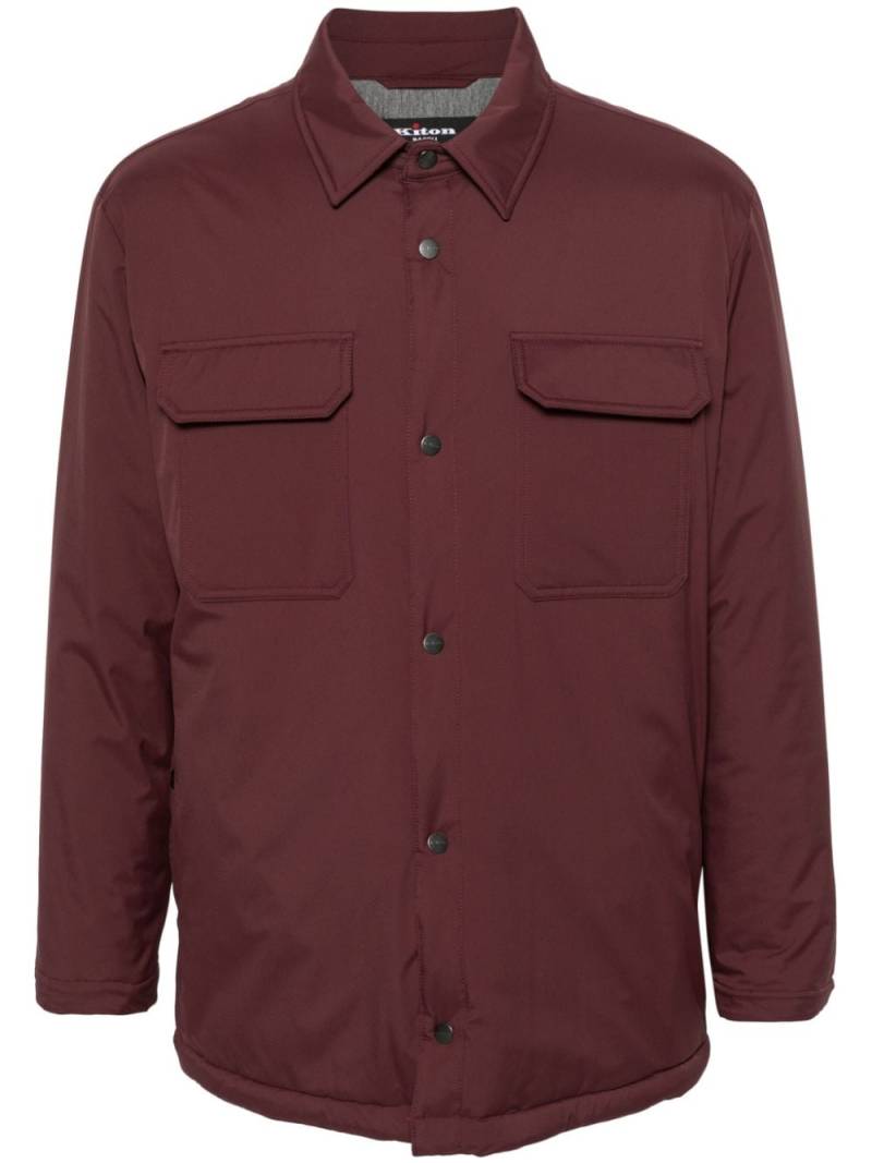 Kiton long-sleeve shirt jacket - Red von Kiton