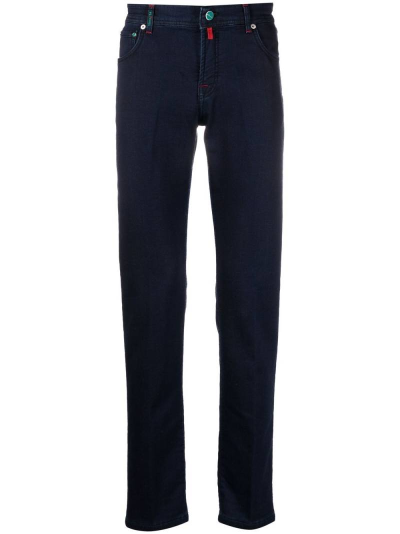 Kiton low-rise slim-cut jeans - Blue von Kiton