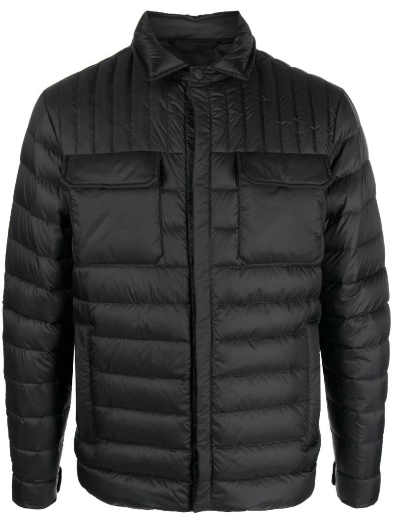 Kiton padded quilted shirt jacket - Black von Kiton