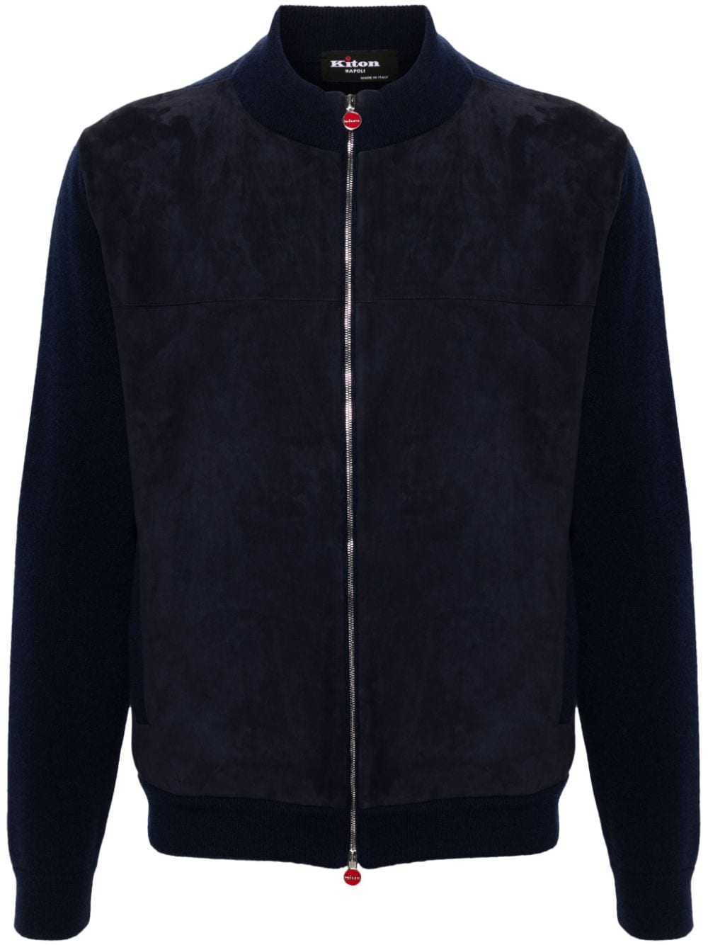 Kiton panelled-design bomber jacket - Blue von Kiton