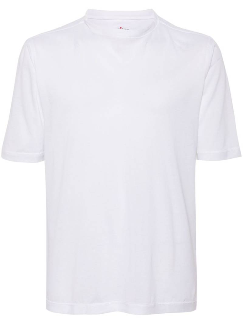 Kiton piqué-weave T-shirt - White von Kiton