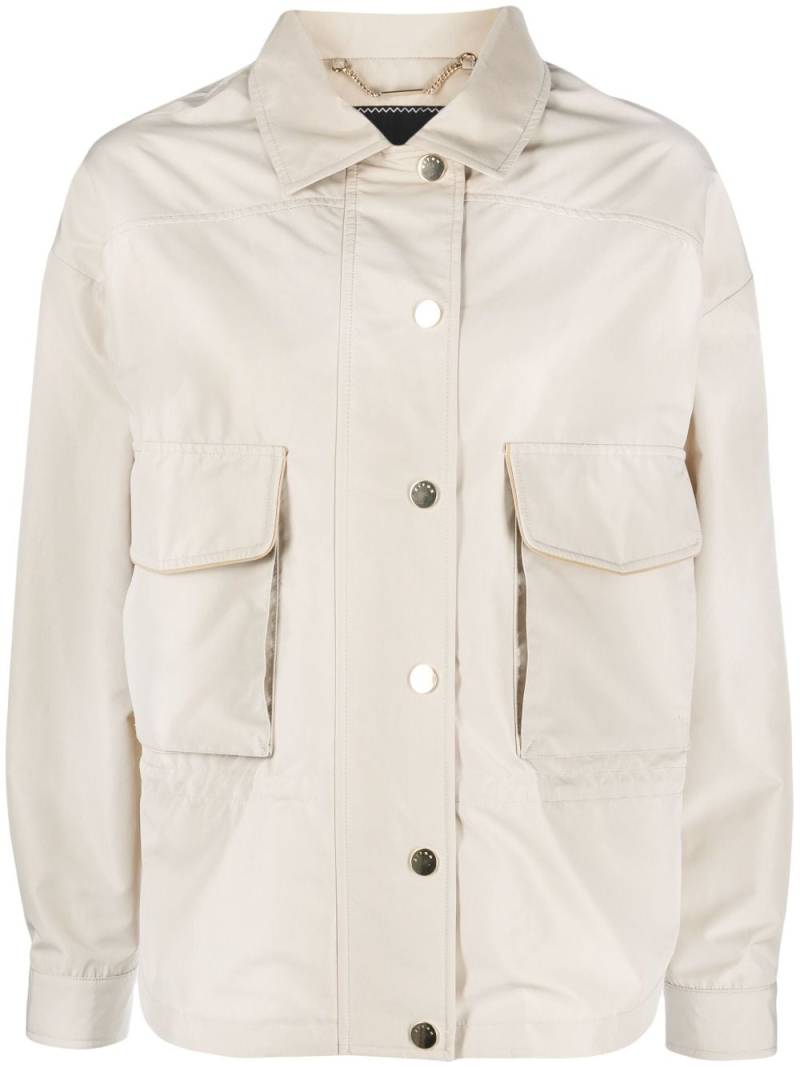 Kiton press-stud fastening jacket - Neutrals von Kiton