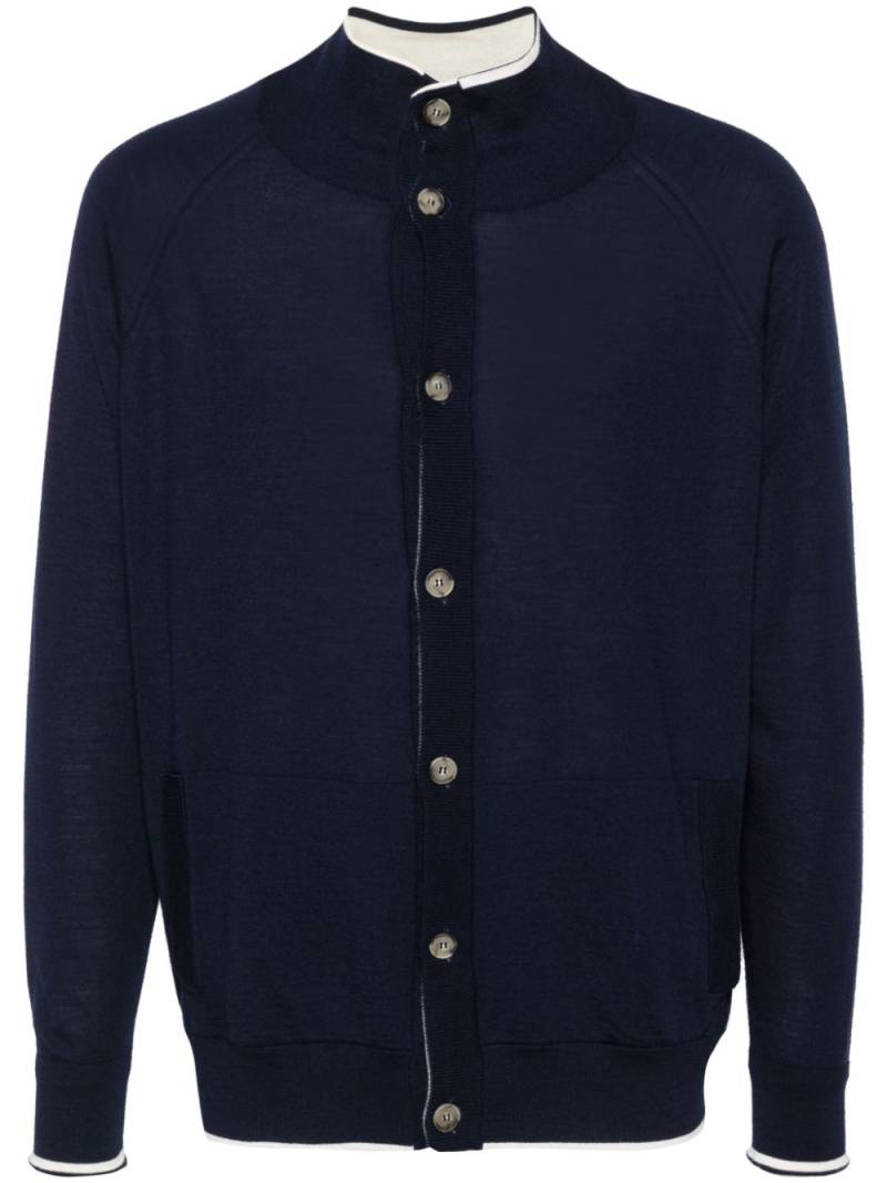 Kiton reversible cardigan - Blue von Kiton