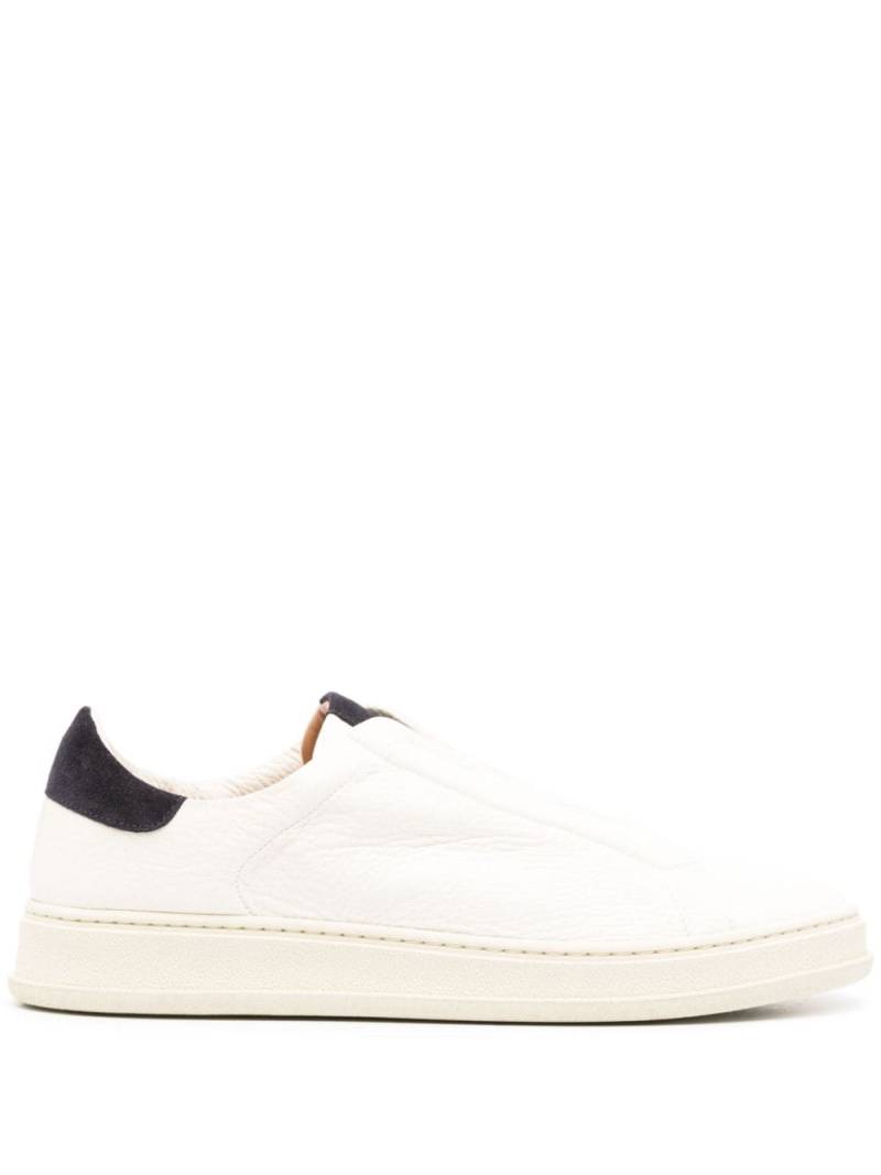 Kiton slip-on leather sneakers - Neutrals von Kiton