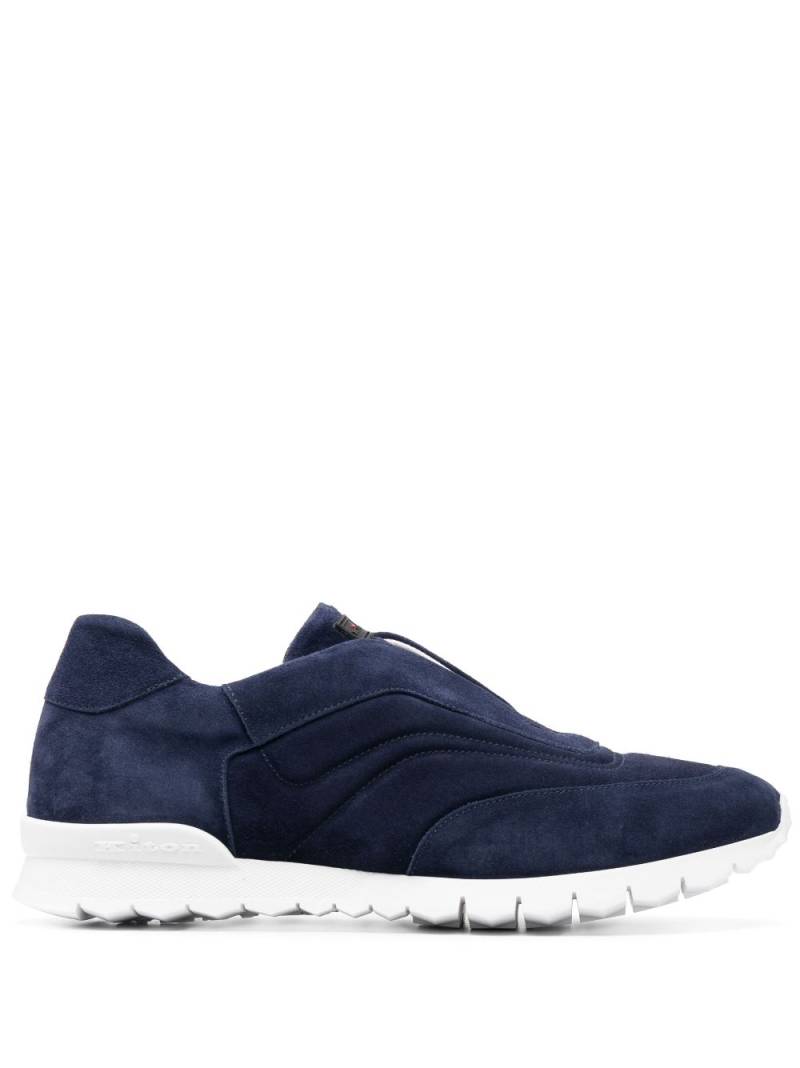 Kiton slip-on suede sneakers - Blue von Kiton