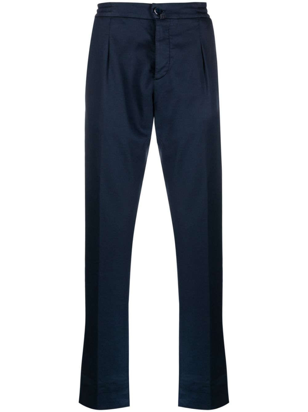 Kiton straight-leg cotton trousers - Blue von Kiton