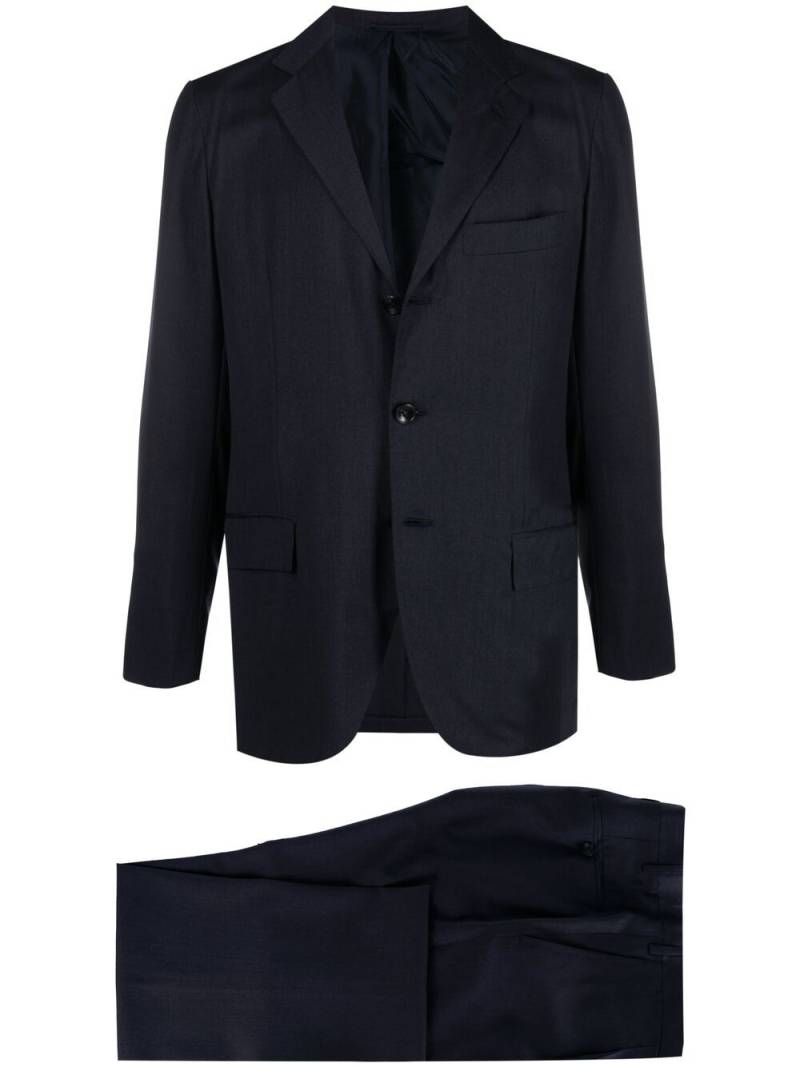 Kiton two-piece single breasted suit - Blue von Kiton