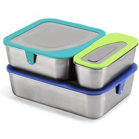 KLEAN KANTEEN Edelstahl Essensbehälter Lunchbox 3er Set bunt von Klean Kanteen