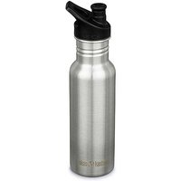 KLEAN KANTEEN Edelstahl Trinkflasche Classic 532ml Sport Cap Brushed Stainless silber von Klean Kanteen