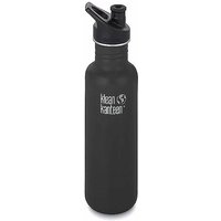 KLEAN KANTEEN Edelstahl Trinkflasche Classic 800ml Sport Cap Black schwarz von Klean Kanteen