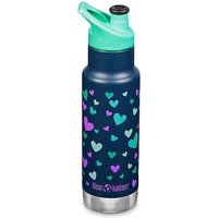 KLEAN KANTEEN Kinder Trinkflasche Classic Slim 12 oz (355 ml) mit Sport Cap blau von Klean Kanteen