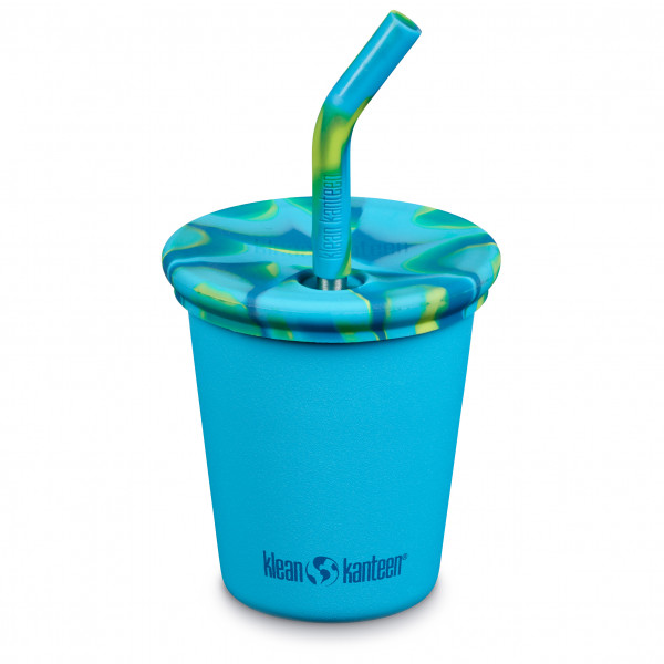 Klean Kanteen - Kid's Kanteen Steel Cup Straw Lid - Becher Gr 296 ml blau von Klean Kanteen