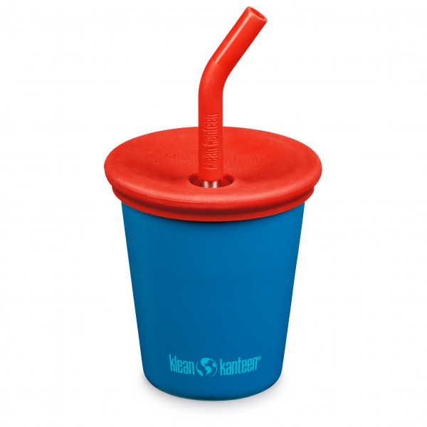 Klean Kanteen - Kid's Kanteen Steel Cup Straw Lid - Becher Gr 296 ml blau von Klean Kanteen