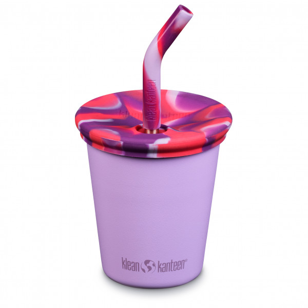 Klean Kanteen - Kid's Kanteen Steel Cup Straw Lid - Becher Gr 296 ml lila von Klean Kanteen