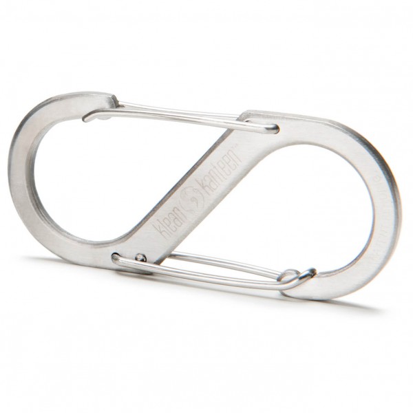 Klean Kanteen - S-Karabiner - Materialkarabiner Gr Small brushed stainless von Klean Kanteen