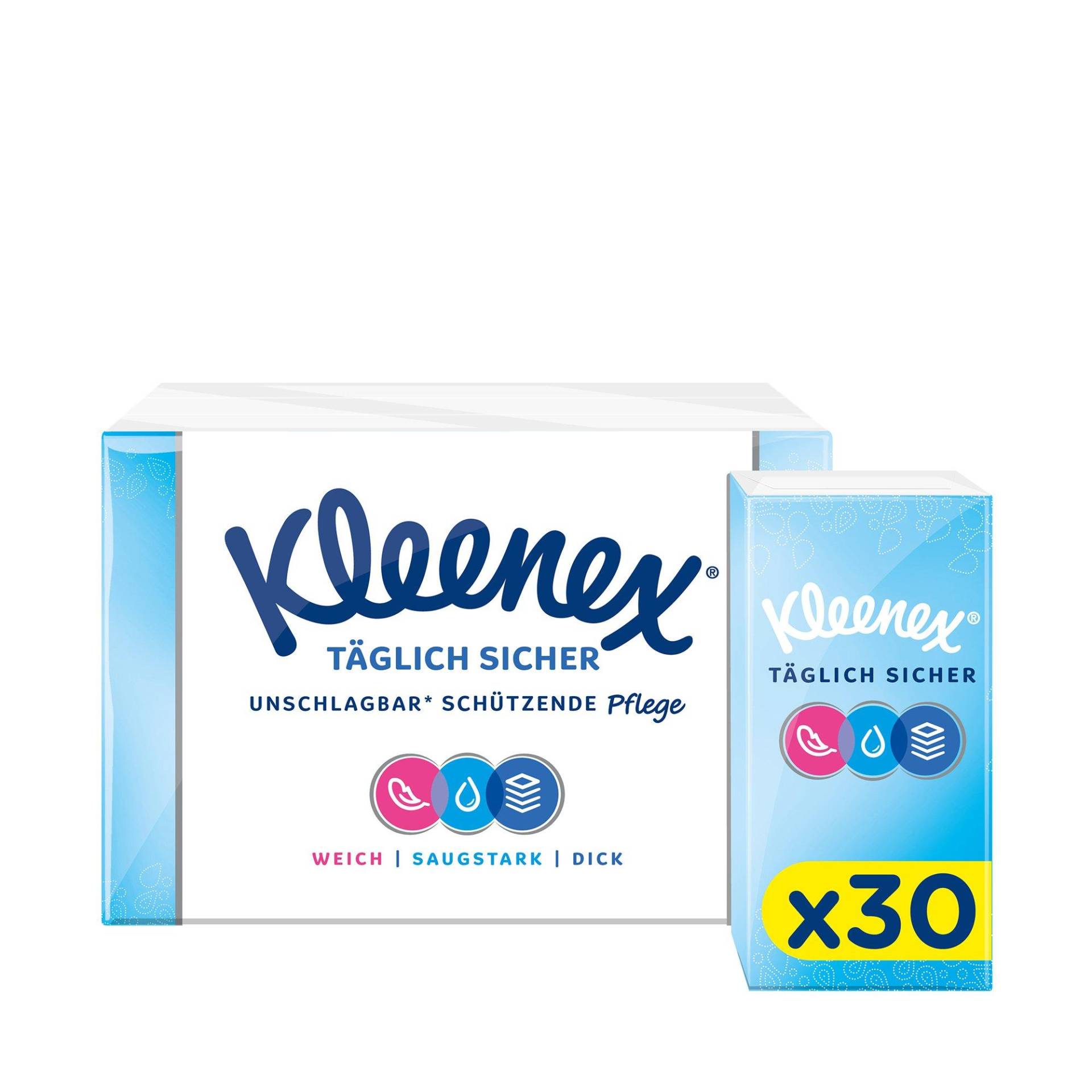 Täglich Sicher, Taschentücher Damen  30X10STK von Kleenex