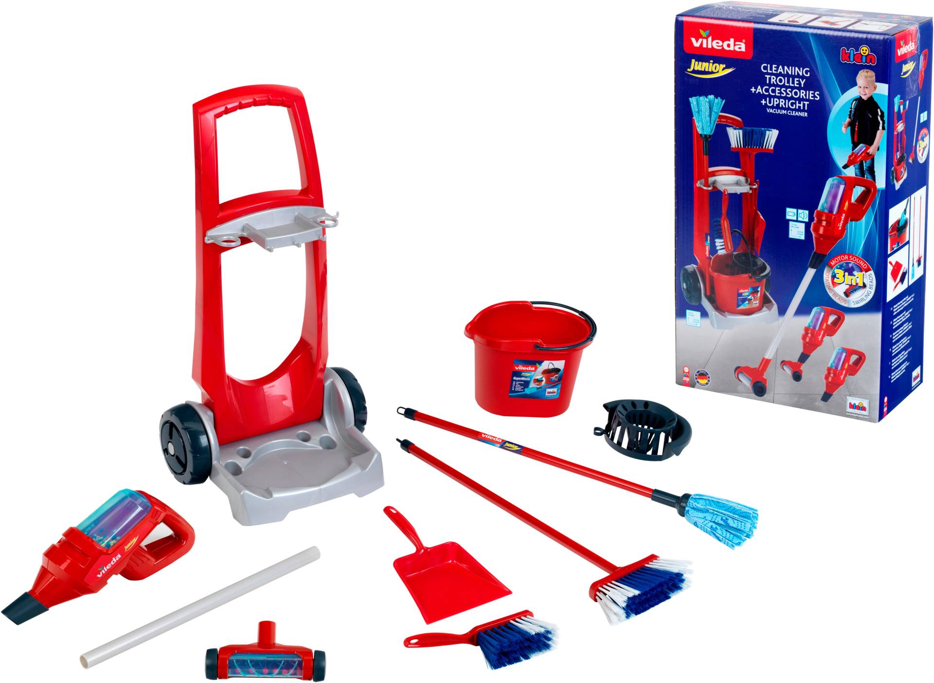 Klein Kinder-Besenwagen »Vileda«, mit Staubsauger; Made in Germany Klein Kinder-Besenwagen »Vileda«, mit Staubsauger; Made in Germany von Klein
