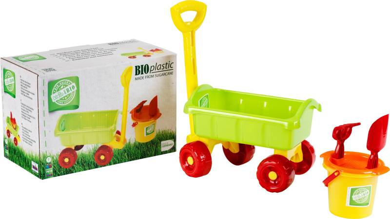 Klein Sandeimer »Bio Bollerwagen und Eimer-Set«, mit Handschaufel, Handrechen und Sieb; Made in Germany von Klein