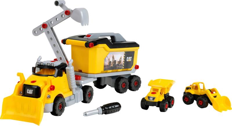 Klein Spielzeug-LKW »Cat® - Schraubtruck Set 4in1«, (Set, 96 tlg.) von Klein