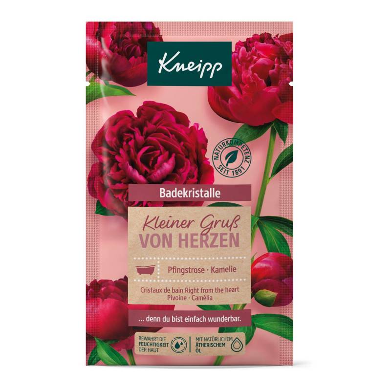 Badekristalle Kleiner Gruss Von Herzen – Pfingstrose & Kamelie Damen  60g von Kneipp