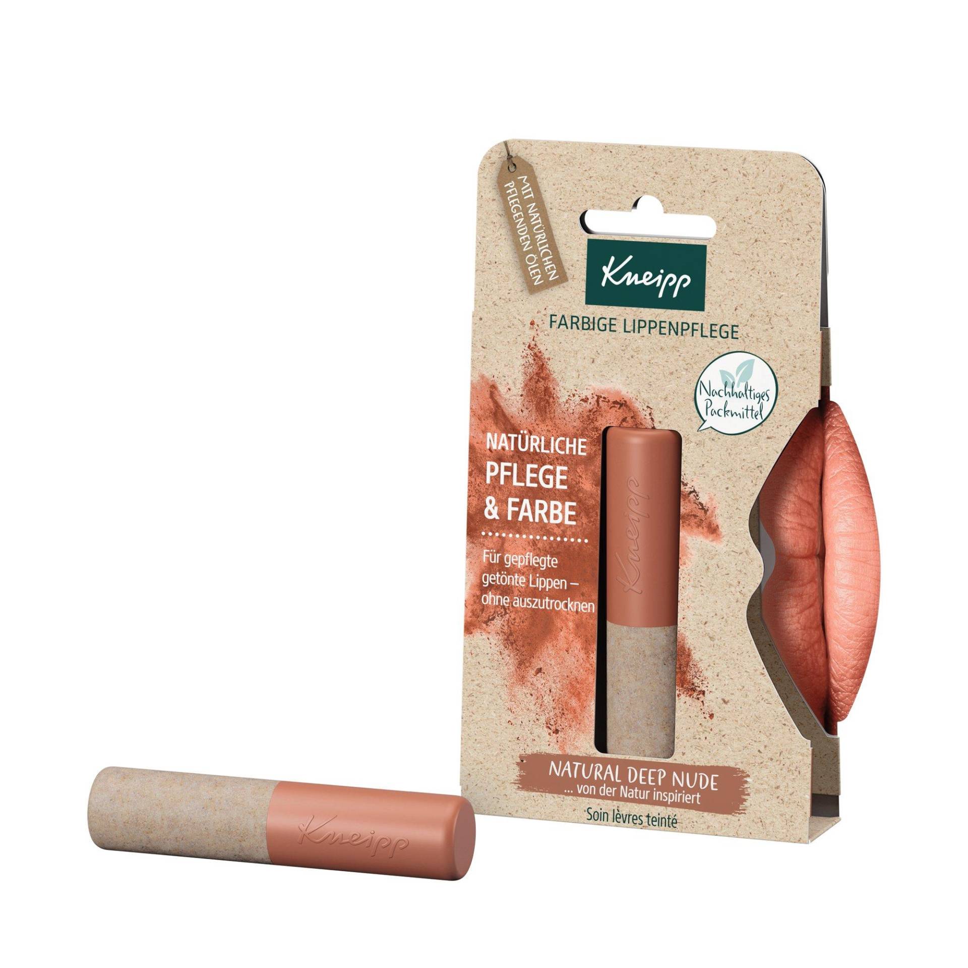 Kneipp - Farbige Lippenpflege, Lippenpflege Natural Dark, 3.5 g, Dark Nude von Kneipp