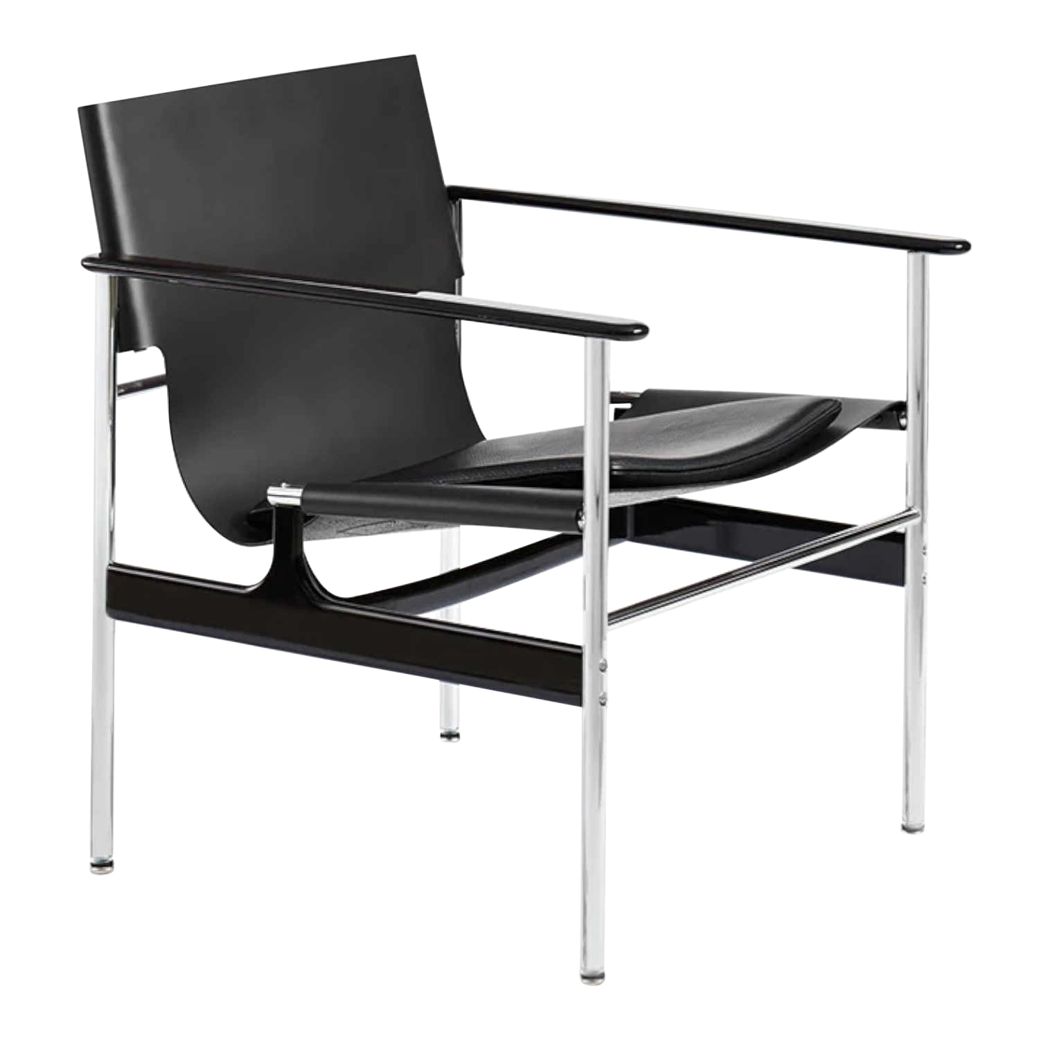 Pollock Sessel, Bezug rindkernleder, naturfarben, Kissen mit, leder velluto pelle expresso vp03 von Knoll International