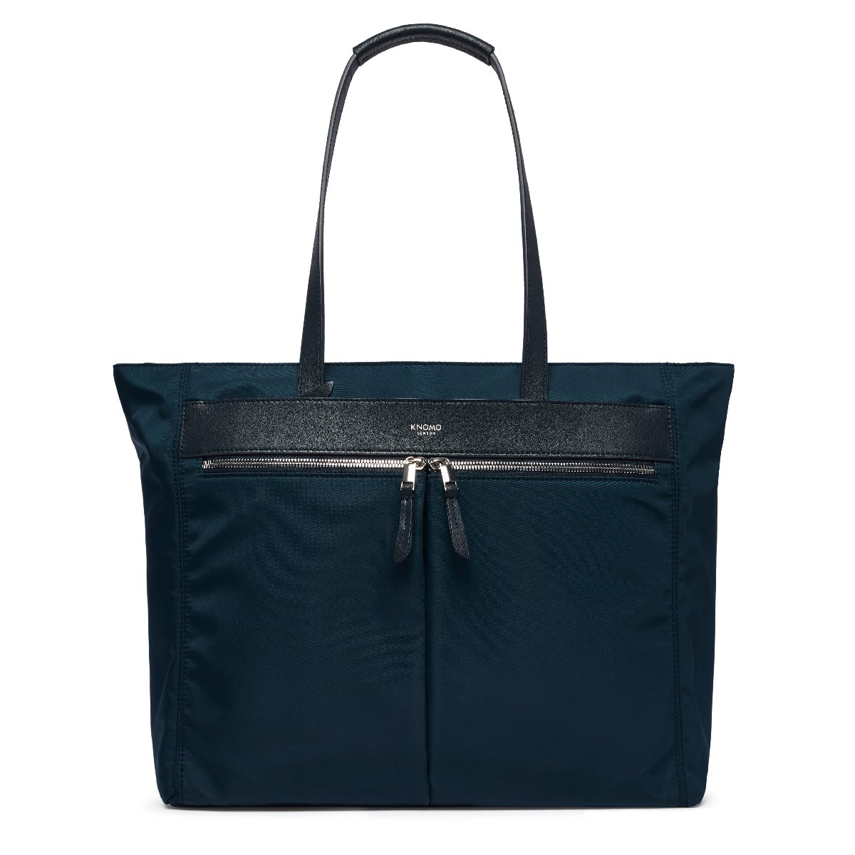 Mayfair Grosvenor Place Tote Bag L 15" in Blau/Silber von Knomo