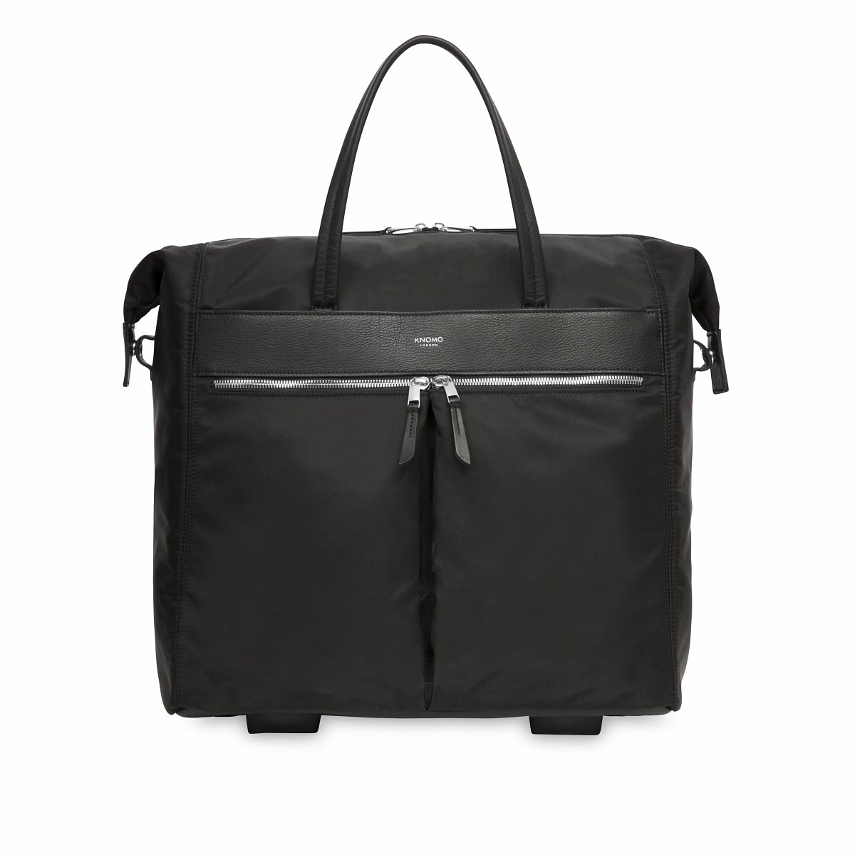 Mayfair Sedley Trolley-Tasche 15" in Schwarz/Silber von Knomo