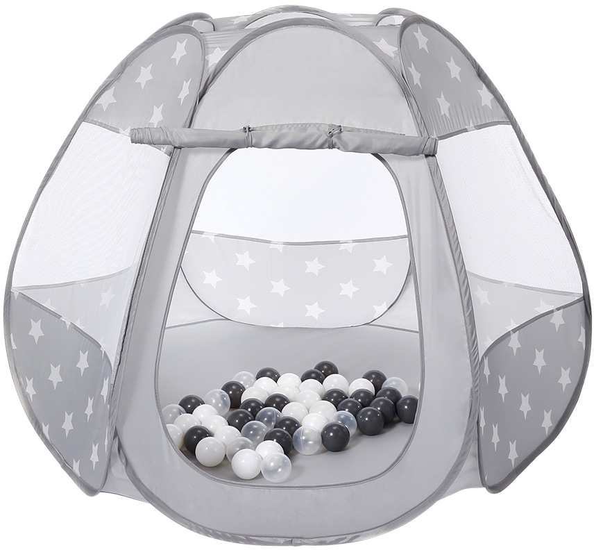 Knorrtoys® Bällebad »Bellox, Grey White Stars«, mit 50 Bällen von Knorrtoys®