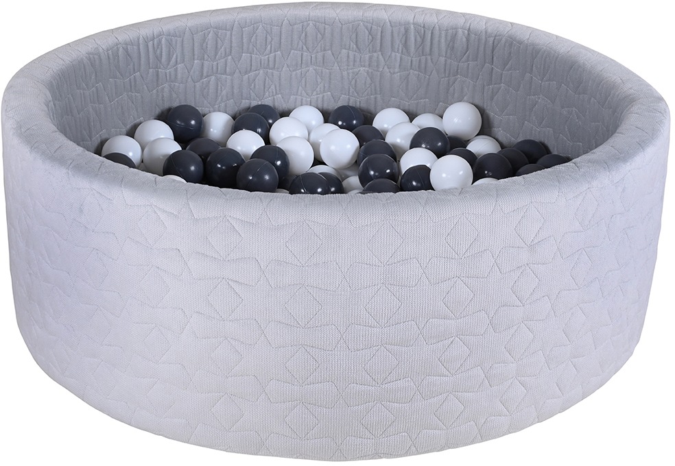 Knorrtoys® Bällebad »Soft, Geo Grey«, mit 300 Bällen Grey/creme; Made in Europe von Knorrtoys®