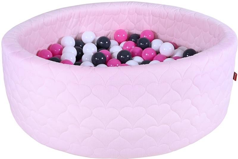 Knorrtoys® Bällebad »Soft, Heart Rose«, mit 300 Bällen creme/Grey/rose; Made in Europe von Knorrtoys®