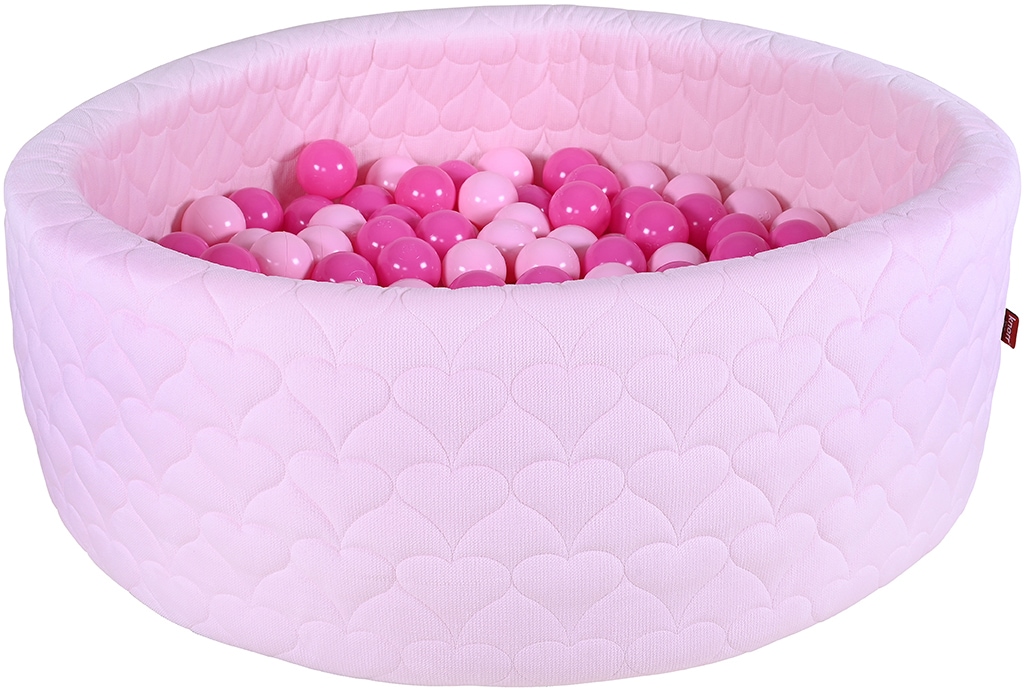 Knorrtoys® Bällebad »Soft, Heart Rose«, mit 300 Bällen soft pink; Made in Europe von Knorrtoys®