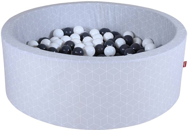 Knorrtoys® Bällebad »Soft, Cube Grey«, mit 300 Bällen Grey/creme; Made in Europe von Knorrtoys®