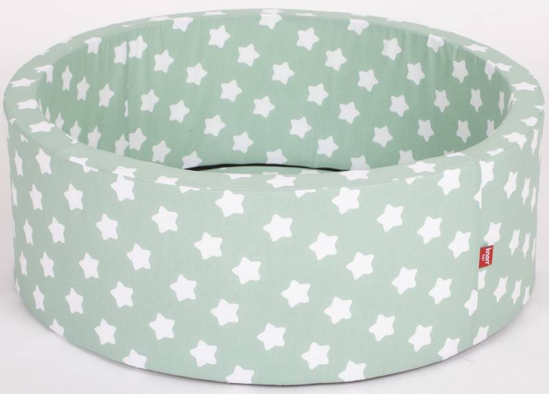 Knorrtoys® Bällebad »Soft, Green White Stars«, mit300 Bälle grey/white/transparent; Made in Europe von Knorrtoys®